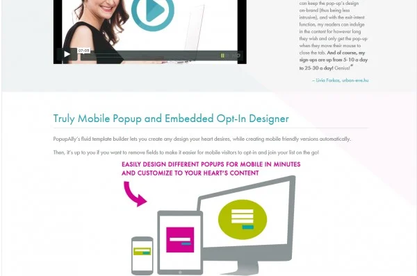 弹窗落地页示例图