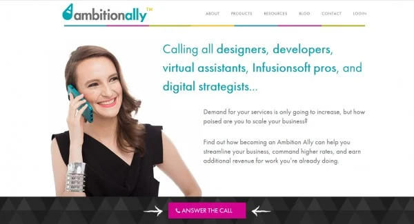 首页落地页示例图